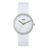 BN0021WHWHL Elegant dameshorloge met een witte band