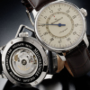 MeisterSinger Perigraph met een beige wijzerplaat