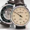 MeisterSinger No3, met een ivoorwitte wijzerplaat.